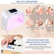 HanTai Red-Light-Therapy, Red Light Therapy For Face, 7 Colors Facial Led Light Therapy Face Mask,SPA Equipment For Skincare At Home - 查看 8