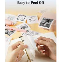 T02 白色不干胶热敏贴纸，兼容 T02/M02 迷你热敏打印机，适用于笔记清单贴纸和剪贴簿。 - 彩色 - 查看 6