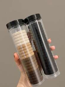 40个/20个装女士黑色和卡其色简约高端无缝发圈，优雅时尚发饰，适合日常佩戴、扎马尾、化妆、搭配服装，女士头部配饰，女士发饰发圈马尾发绳发圈发圈发绳，发圈健身美容化妆女士配饰