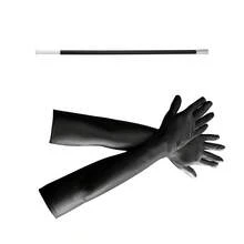 2 Peças Conjunto de Luvas e Porta-Cigarros Vintage Longo, Adequado para Festas com Tema Retrô, Chás de Panela, Despedidas de Solteira, Galas, Sessões Fotográficas, Feriados, Réveillon, Encontros no Dia dos Namorados, Aniversários - A - Visão 9