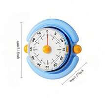 1pc Magnetic Visual Mechanical Timer For Kitchen Cooking & Study, Time Management Self-Discipline Tool