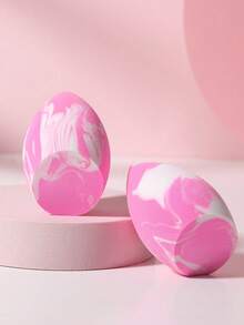 2pcs/Set Portable Makeup Sponge Set For Daily Use - Multicolor - View 7