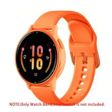 20毫米硅胶表带，兼容Garmin Vivoactive 6/Vivoactive 5/Vivoactive 3/Venu/Venu 2 Plus/Venu Sq/Galaxy Watch 7/6/5/4（40毫米/44毫米）/Watch 4/6 Classic（42毫米/46毫米/43毫米/47毫米），男女通用；柔软运动替换表带，适用于Forerunner 645/245/Galaxy Watch 5 Pro（45毫米）/Active 2/Watch 3（41毫米）。 - 20mm - 查看 4