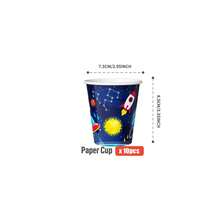 100/25/10pcs Set Of Disposable Space Exploration Theme Party Supplies, Including Plates, Napkins, Cups, Suitable For 25 Guests, Ideal For Birthdays, Weddings, Theme Parties, Family Picnics. - Multicolor - View 8