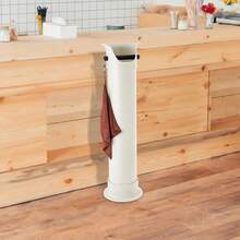 ZhdnBhnos Espresso Coffee Knock Box, Commercial Knock Box For Espresso Coffee Grounds, Floor Standing Coffee Knock Box With Pcs Garbage Bags And Towel (White) - Biến thể,1 - Xem 4