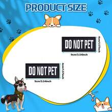 2 PCS  Patches With Removable Tactical Hook Loop Embroidered In Training Patch Do Not Pet WorFKing Dog Patch For Vest Harnesses Collars Leashes,DoNotPet2PCS - DoNotPet2PCS - View 3