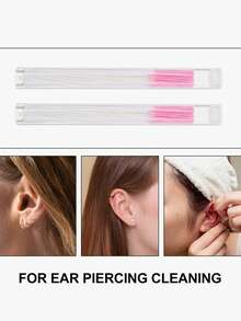 120 que tăm bông màu hồng dùng để vệ sinh lỗ xỏ tai, trang trí nhà cửa, phòng khách, phòng ngủ, phòng tắm, đồ dùng du lịch, quà tặng đám cưới, tiệc tùng, sinh nhật, quà tặng cho nam giới, mẹ, bố, bạn bè, năm mới, phụ kiện, quà tặng vui nhộn, trường học, tựu trường, du lịch, đồ dùng cần thiết khi đi du lịch, đồ dùng cần thiết trong nhà, dụng cụ vệ sinh tai. - Hồng - Xem 5