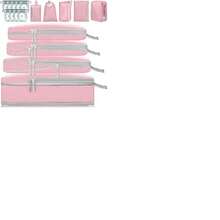 YEUSS WEWI Bolsa Organizador de Viaje para Compresin, TOTEBAG 18PCS Bolsas de Viaje Organizador, Impermeable Bolsas para Viaje Organizadoras, para Maletas, Cosmticos de bolsas organizadoras (Rosa) - rosa - Ver 2