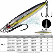 PRO BEROS Mồi câu cá nước mặn Proberos 1 cái, câu jig tốc độ cao, câu jigging chậm, câu ném mồi, mồi câu jigging dọc, mồi câu cá nhân tạo, mồi câu jigging. - màu A - Xem 3