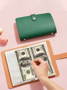 100个信封式储蓄存折、钞票册、硬币收藏册、现金收藏册、储蓄整理册、照片卡夹、多功能收纳袋 - 多 - 查看 3