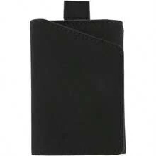 Cartera Minimalista Delgada, Cartera Minimalista de Cuero para Tarjetas de Crdito, Monedero, Porttil, Multifuncin, Tarjetero, para Hombres y Mujeres Marrn - Negro - Ver 4