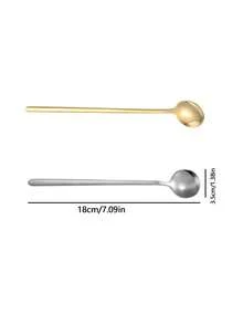 1 Oversized Serving Spoon, Large Soup Spoon, Round Ladle, Suitable For Party/Buffet, Dishwasher , Kitchen Utensil, Household Item, Spoon, Restaurant Spoon, Large Dining Spoon, Pasta Spoon - Multicolor - View 12