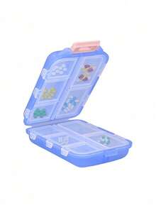 1 件户外旅行办公室携带小容量急救箱，便携式医药盒，药品储存和药丸包装容器药丸图案药袋药丸拉链袋袋 Y2K 美学盒储存化妆品旅行洗漱用品收纳多功能袋礼物印有彩色圣诞图案