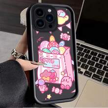 Funda Lisa Linda de K-Kirbys para iPhone 17 16 15 14 13 12 11 Ais/Pro/Max/Plus, Cubierta Trasera de Silicona Líquida Suave a Prueba de Golpes - A03 - Ver 2