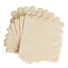 25/50/80张扇形鸡尾酒餐巾纸，饮料餐巾纸，一次性扇形纸巾，适用于婚礼招待会、生日派对等场合 - 白色 - 查看 8