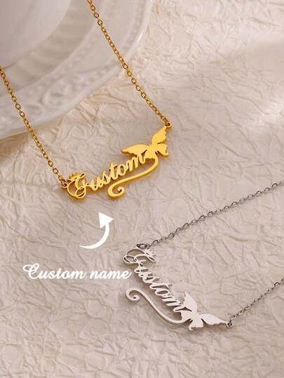 Customized Elegant Queen Crown Bow Tie Necklace, Personalized Unique Ideal Gift For Dad, Mom, Family, Friends, Anniversary, Birthday, Graduation, Ball, Party, Vintage Costume