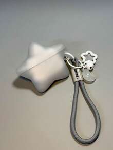 INS Original Korean Style Silver Gray Star Design Silicone Case Compatible With Apple 4th Gen, Pro 1st/2nd/3rd Gen, Unisex - Grey - View 3