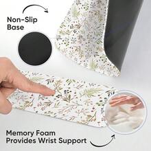 Keyboard Wrist Rest Pad  Pad Set,Ergonomic  Pad For Laptop Computer,Wrist Support Memory Foam Desk Pad For Gaming Office,Non Slip Rubber Pad Typing Relief Pain (WristRest209) - Wristrest209 - View 4