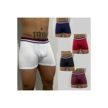 Set Of 10 Men's Boxer Briefs In Plain Microfiber. - 彩色 - 查看 6