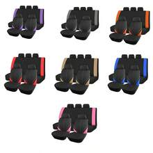 9pcs Women's Car Seat Cover Set, Suitable For Airbag, Seat Cushion Protector, Anti-Fouling & Stylish, Brand New Design - 9619 - View 10