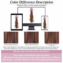 Extensión de coleta de satén morado con cordón - Pieza de cabello trenzado rizado largo, accesorio de cabello sintético realista para aumentar el volumen - Multicolor - Ver 11