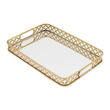 YUNRUX Cocktail & Snack Trays - Gold - View 6