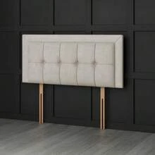 3ft Single Coniston Velvet Venice Headboard 20inch - Pink - View 7