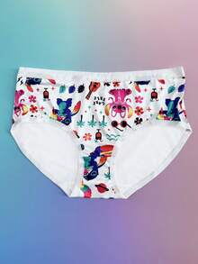 Disney 5件装迪士尼授权女士内裤，史迪奇和安琪系列图案印花性感内裤，迪士尼元素印花低腰三角裤 - 彩色 - 查看 7