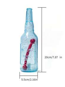 Colorful Squeaky Wine Bottle Chew Toy For Medium/Large Dogs, Interactive Pet Toy For Teeth Cleaning And Grinding - Multicolor - View 2