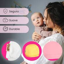 Neek Cotton Pack de 6 Gorros para Beb u2013 Algodn Suave Ropa para Beb Nio y Nia Accesorios Recin Nacido Regalo Shower - Pack x6 Niña + 3-6 Meses - Ver 8