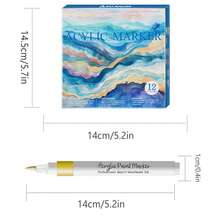 12-120 colores Bolígrafos de marcador líquido de acrílico de moda, diseño de punta de pincel suave personalizado, tinta de colores, adecuado para caligrafía, pintura y colorear, pincel de acuarela - Útiles escolares esenciales para la temporada de regreso a clases - Conjuntos - Ver 11