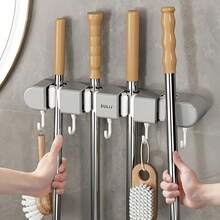 1pc Wall-Mounted Mop Storage Rack,Kitchenware Storage Hanging Rack,Multi-Function Mop Holder For Bathroom, Kitchen, Garden,Bathroom Decor And Accessories,Bathroom Organizer,Organization And Storage,Kitchen Accessories, Wall Decor,Bathroom Storage,Bathroom Organization And Storage - Multicolor - View 13
