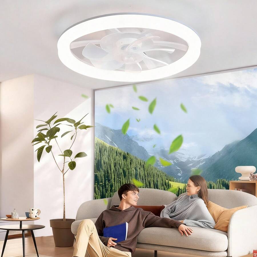 Bedroom Ceiling Fan Light, Home Decor With Design Sense - White - View 1