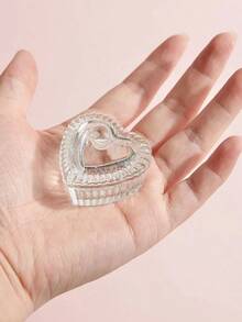 Klimonla 1pc Heart Shaped Nail Art Pen Cleaning Cup,Nail Supplies,Nail Tools,Nail Art Tools,Back To School,Nails,Nail Tools For Press On Nails - Clear 2 - 查看 8