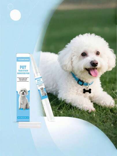 YEGBONG Penna för borttagning av tårfläckar från husdjur, rengöringslösning för tårfläckar från katt- och hundögon, lämplig för katter och hundar