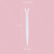 100pcs Y-Shaped Double Eyelid Stickers, Makeup Tools For Eyelid Adjustment - White - View 7