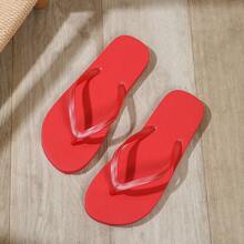 26款休闲人字拖，适合海滩、度假、日常穿着、情人节、与女友外出游玩。沙滩拖鞋 - 紅色 - 查看 7