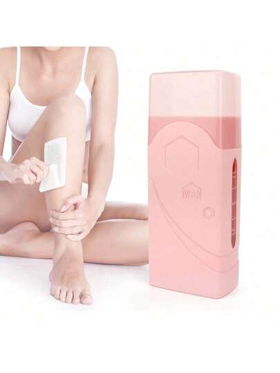 Máquina calentadora de cera, cartucho de cera, rodillo calentador de cera, máquina de depilación portátil de alta potencia para pies, brazos y codos