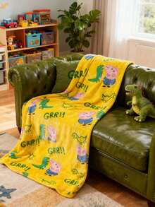 Peppa Pig Lençóis e cobertores grossos e quentes da empresa Desenho de Porco. Tire um descanso. Cobertor de anime de alta aparência pessoal. - Multicolorido - Visão 3