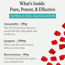 Natural Tanning Supplement Crafted With Astaxanthin,Lycopene, And Beta-Carotene.These Delicious Gummiescombine Beneficial Ingredients For A Unique Addition Toyour Daily Routine.Herbal Vitamin Lron - 1 chai - Xem 4