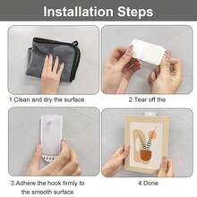 Self-Adhesive Picture Hooks Damage-Free Hanger For Frame Poster Photo Painting - Multicolor - View 6