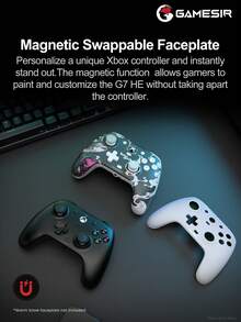 GameSir G7 HE Wired Game Controller, Compatible With Series X/S, One X/S, Win 10/11 And Steam PC, Equipped With Hall Effect Joysticks And Analog Triggers, 4 Asymmetric Vibration Motors, 2 Mappable Advanced Buttons, Customizable Software, Magnetic Detachable Faceplate. - G7 - View 8
