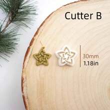 1/7 قطع مجموعة قوالب قطع من الطين البوليمري على شكل عقدة سلتية - أدوات حرفية على الطراز السلتي التقليدي لصنع أقراط المجوهرات والتعليقات وإكسسوارات باليد - أبيض - مشاهدة 15