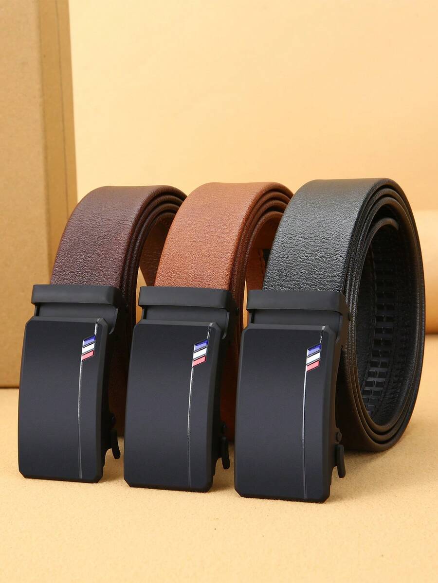 Men's Belt, Casual Minimalist Design Belt For Jeans, Pants, Work And Business, Classic Casual Leather Belt, Gift For Dad And Husband, Suitable For Formal And Casual Occasions, Thanksgiving, Christmas, Father's Day - C087 - View 1