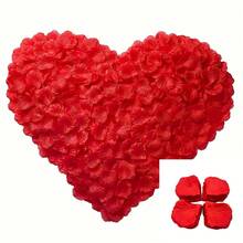1000pcs/Pack Artificial Rose Petals, Plastic Material, Suitable For Wedding, Engagement, Proposal And Valentine's Day, Not Real Flowers - Multicolor - View 11