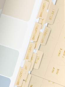 75pcs Unisex Bible Tabs, Pink Bible Tabs, Bible Book Tabs, Bible Study Tabs, Bible Index Tabs, Bible Study Supplies, Perfect Gift - Champagne - View 3