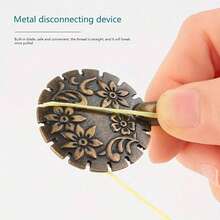 Vintage Thread Scissors Pendant: Perfect DIY Sewing And Knitting Tool For Handicraft Lovers! Vintage Delicate Metal Thread Cutter, DIY Sewing And Cross-Stitch Tool