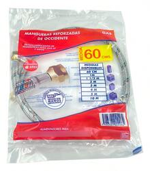 TendenciaManguera Flexible Tramada En Aluminio Para Gas 60 Cm PlateadoCalidad premium - 1 - Ver 2