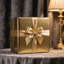 1 Roll 25 Yards Champagne Gold Satin Ribbon, Polyester Satin Christmas Ribbon For Wedding, Graduation, New Year Decoration, DIY Bow, Bouquet, Gift Wrapping, Valentine's Day, Mother's Day - Multicolor - View 6