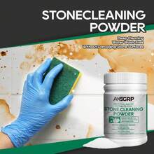 AKSGRP 150毫升强力石材清洁粉，适用于石英石/大理石/花岗岩/瓷砖表面
